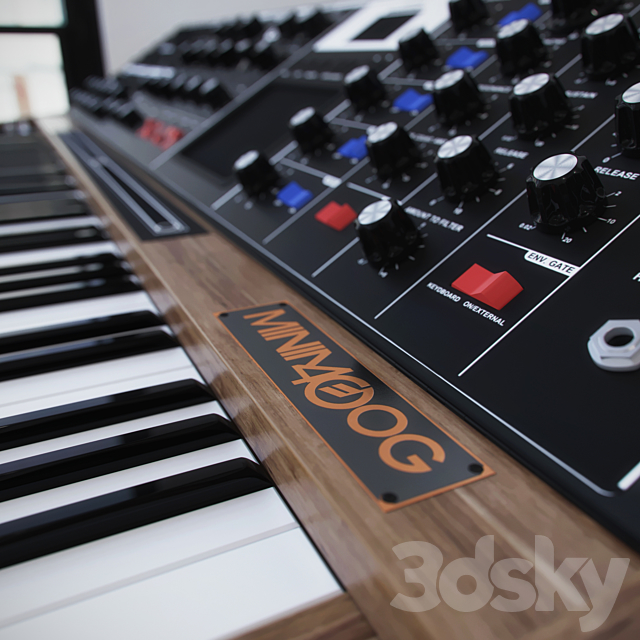 Synthesizer Minimoog Voyager XL 3DS Max Model - thumbnail 2