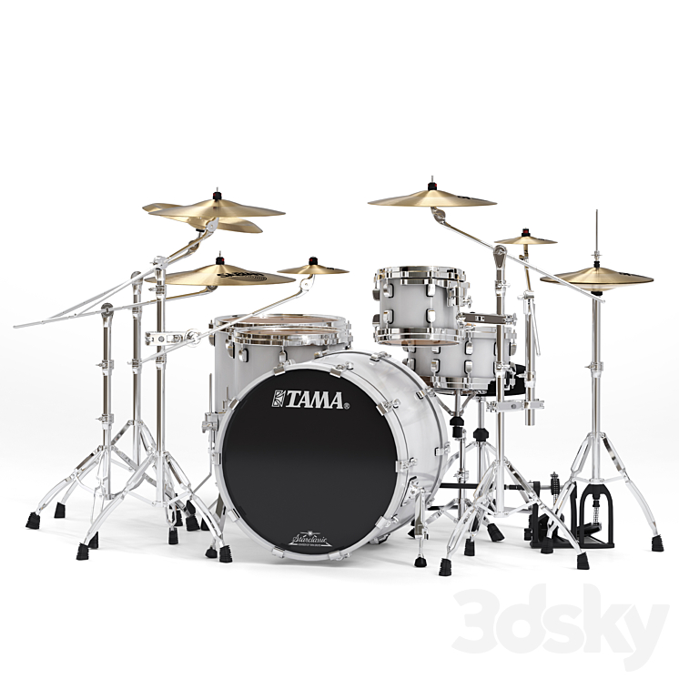 Tama Performer Drum Kit 3DS Max - thumbnail 1