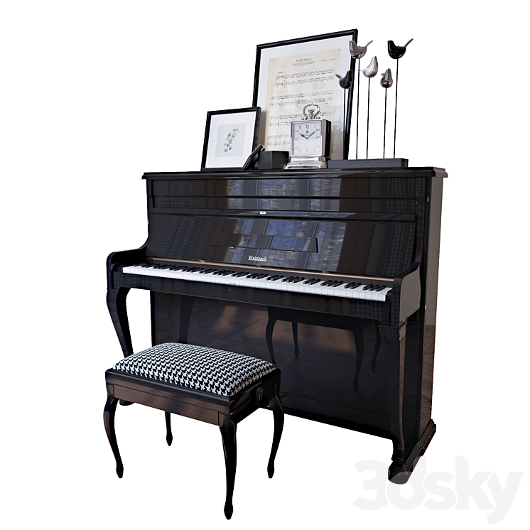 “The piano “”Weinbach” 3DS Max - thumbnail 1