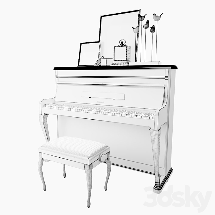 “The piano “”Weinbach” 3DS Max - thumbnail 2