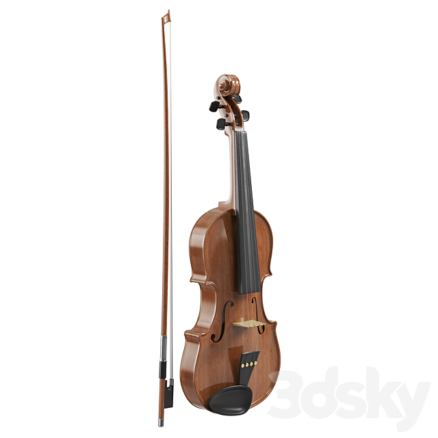 The Violin With Case 3DSMax File - thumbnail 4