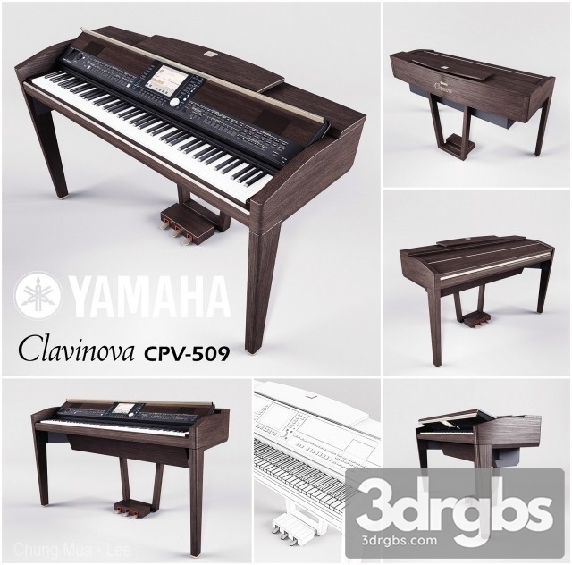 Yamaha Clavinova 3dsmax Download - thumbnail 1