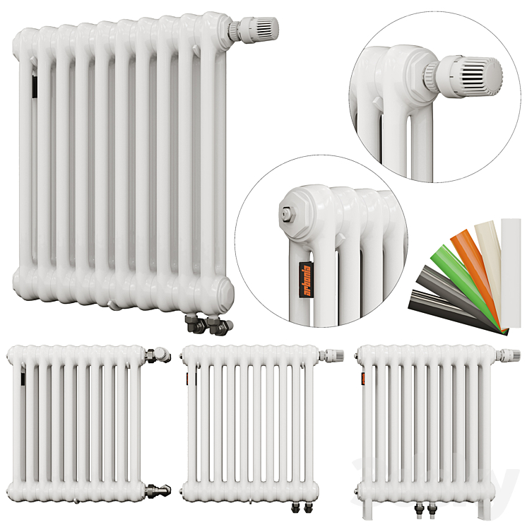 Arbonia Radiators set (Adouble-tube) 3DS Max - thumbnail 1