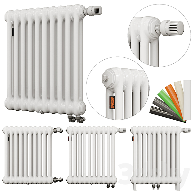 Arbonia Radiators set (Adouble-tube) 3DSMax File - thumbnail 1