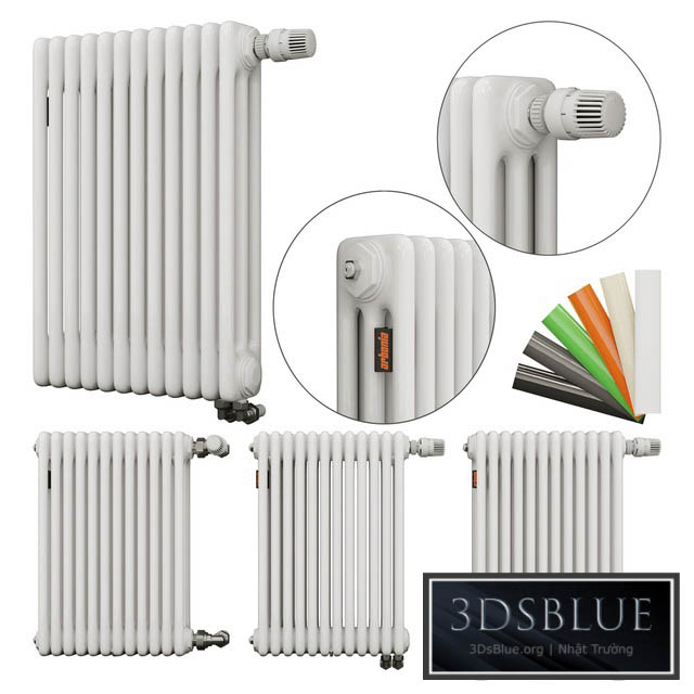 Arbonia Radiators set (three-tube) 3DS Max - thumbnail 3