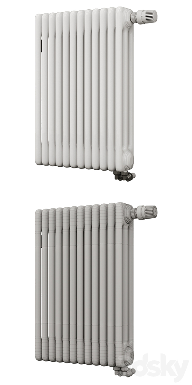 Arbonia Radiators set (three-tube) 3DSMax File - thumbnail 2