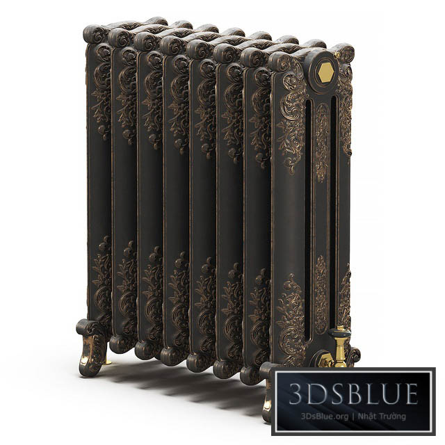 Cast iron radiator 3DS Max - thumbnail 3