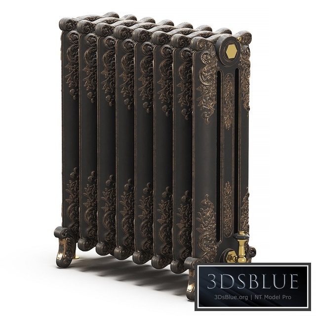 Cast iron radiator 3DS Max - thumbnail 3