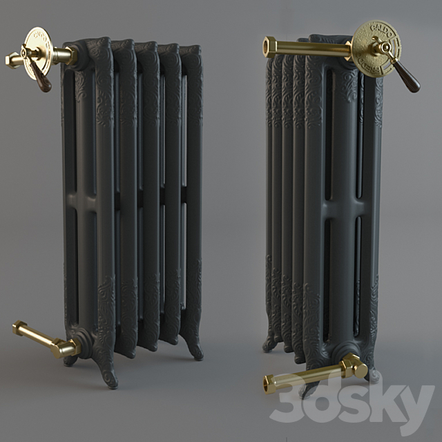 Cast iron radiator 3DSMax File - thumbnail 1