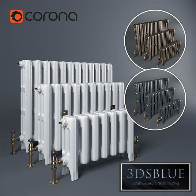 Castrads Cast Iron Radiators 3DS Max - thumbnail 3