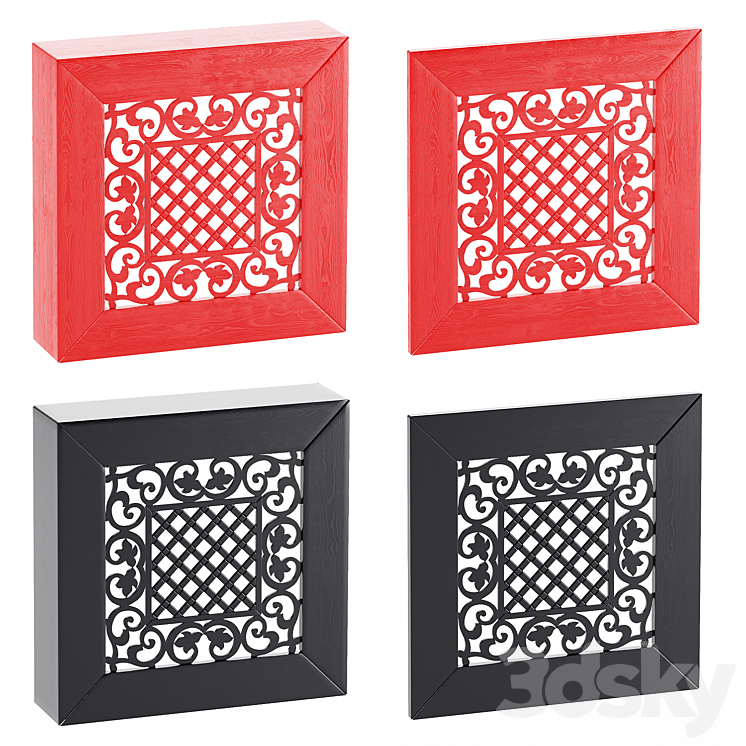 Decorative box and panel 3DS Max - thumbnail 2