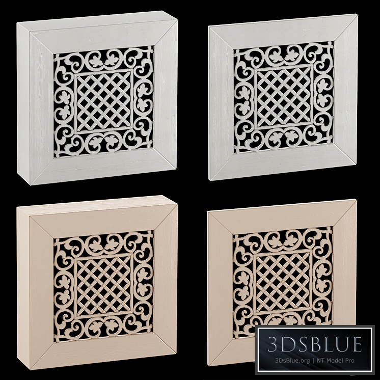 Decorative box and panel 3DS Max - thumbnail 3