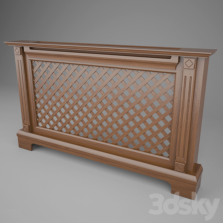 Decorative radiator grille 3DS Max - thumbnail 1