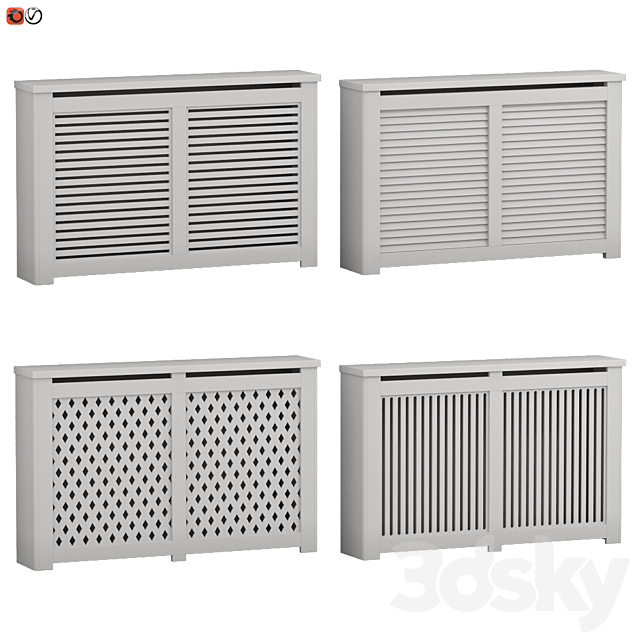Decorative radiator screen set_03 3DSMax File - thumbnail 1