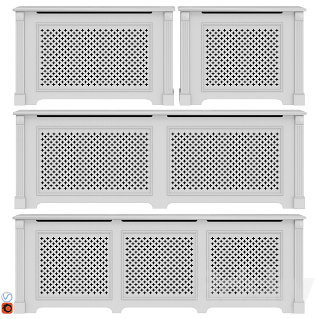 Decorative radiator screen set_07 3ds Max - thumbnail 1