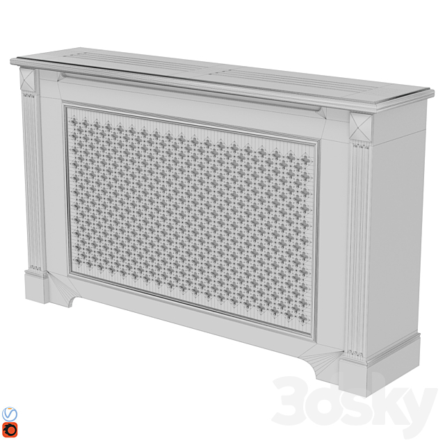 Decorative radiator screen set_07 3ds Max - thumbnail 3