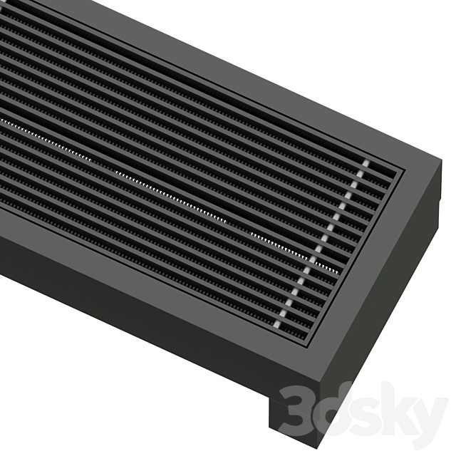 Floor convector Carrera FR2H 3DS Max Model - thumbnail 6