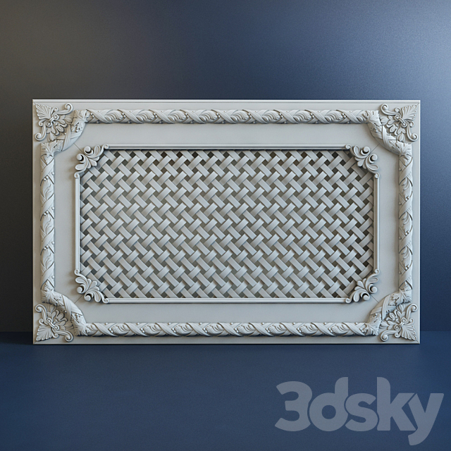 Grille 3995 3ds Max - thumbnail 2