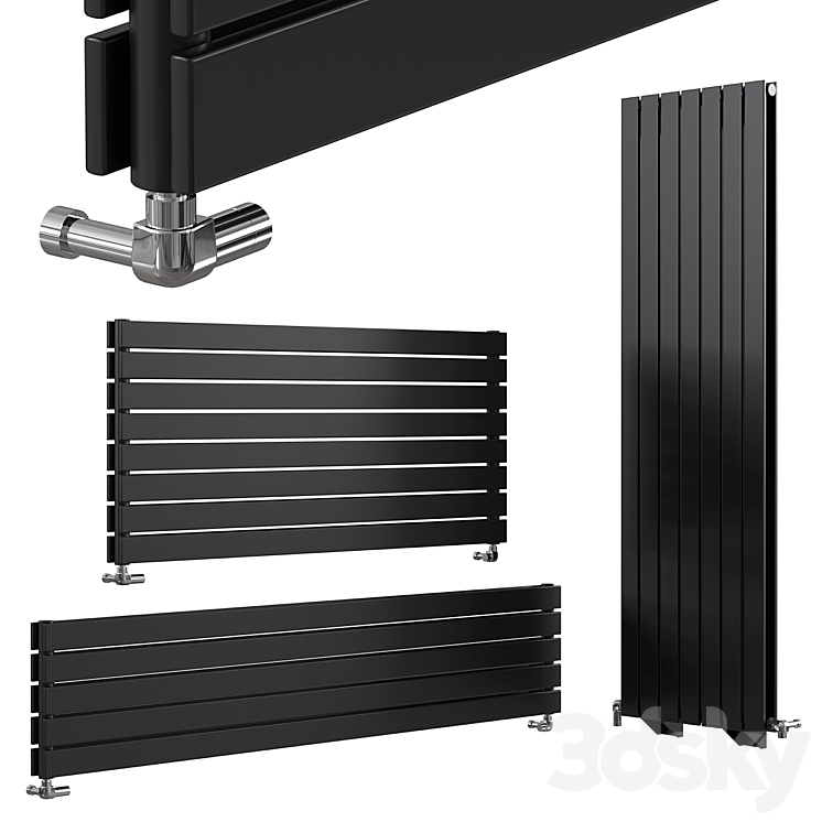 Heating radiator Ideale Vittoria 3DS Max Model - thumbnail 1