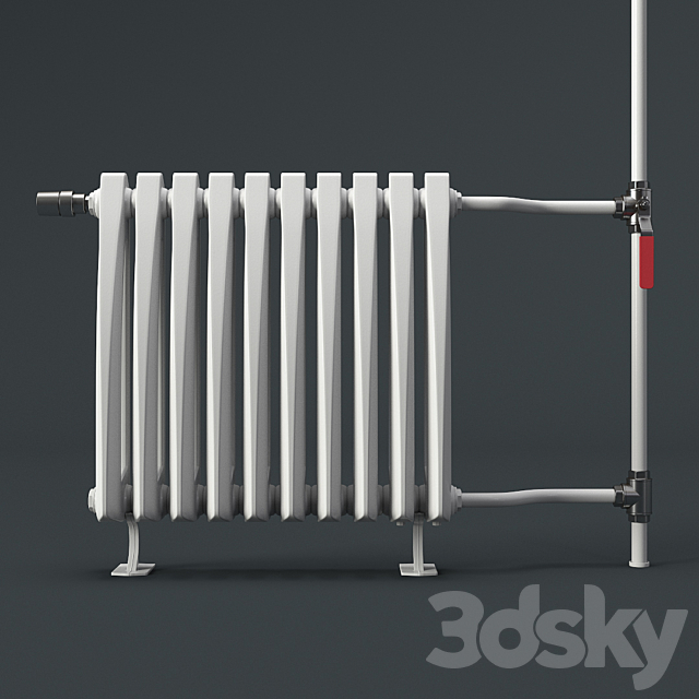 Heating radiator Viadrus_Style 3DSMax File - thumbnail 1