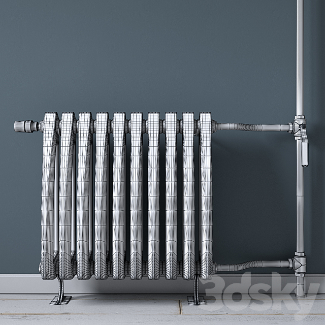 Heating radiator Viadrus_Style 3DSMax File - thumbnail 2