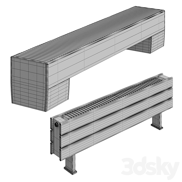 JAGA floor radiators 3DS Max - thumbnail 2