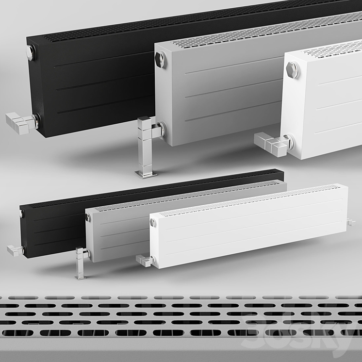 King Vent Convector Radiator 3DS Max - thumbnail 1