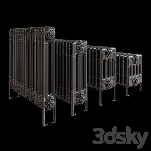 Multisec Column Radiator 3ds Max - thumbnail 3