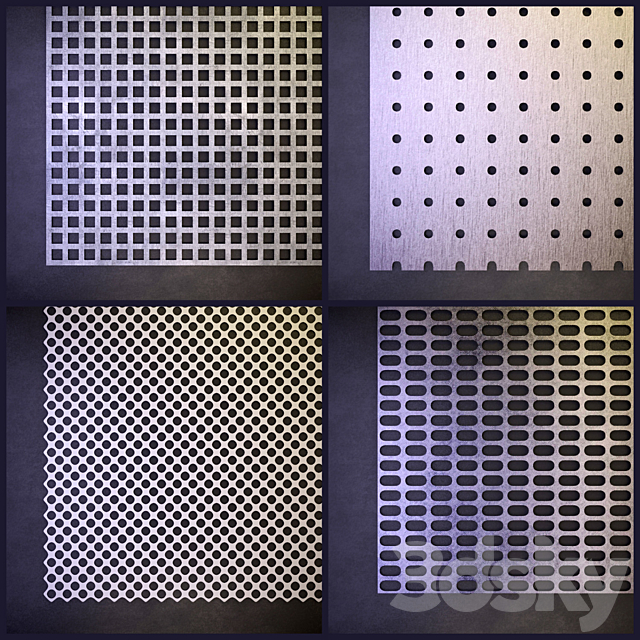 Perforated panel 3DSMax File - thumbnail 3