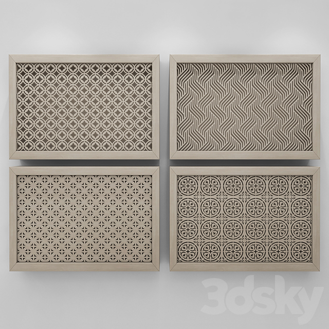 Radiator grating 4114 3ds Max - thumbnail 1