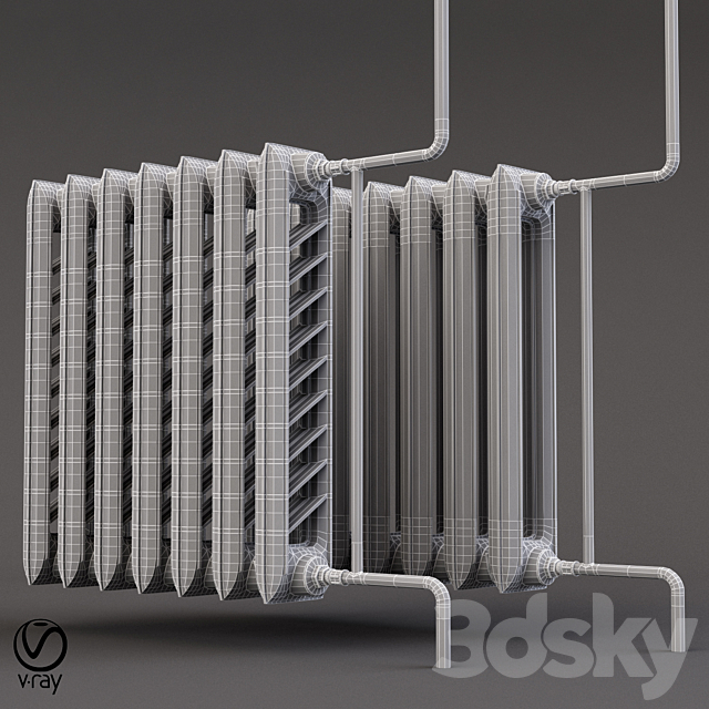 Radiator MC-140 3DS Max Model - thumbnail 2