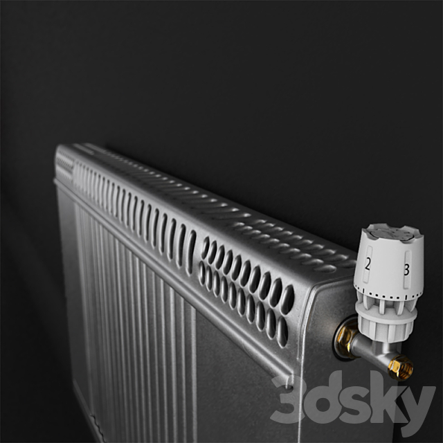 Radiator Regulus 3DS Max Model - thumbnail 3