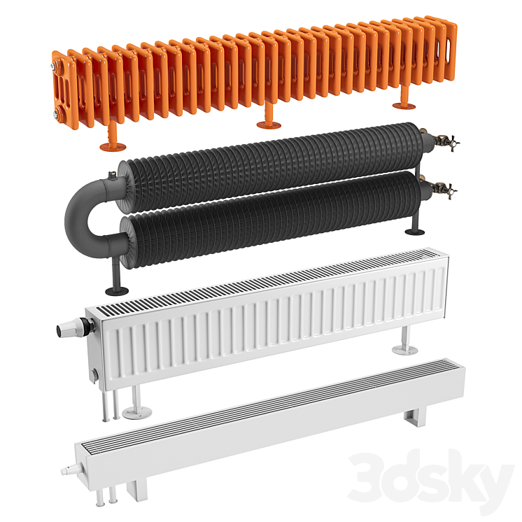 Radiator Set 1 3DS Max - thumbnail 1