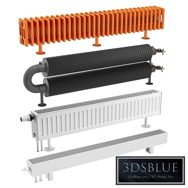 Radiator Set 1 3DS Max - thumbnail 3