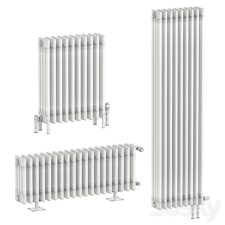 Radiator Zehnder Charleston 3DS Max - thumbnail 2