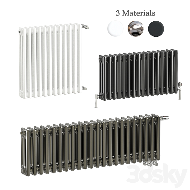 Radiator Zehnder Charleston 3DS Max - thumbnail 1