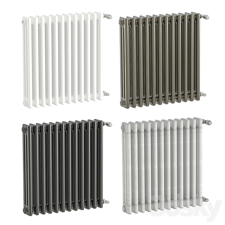 Radiator Zehnder Charleston 3DS Max - thumbnail 2