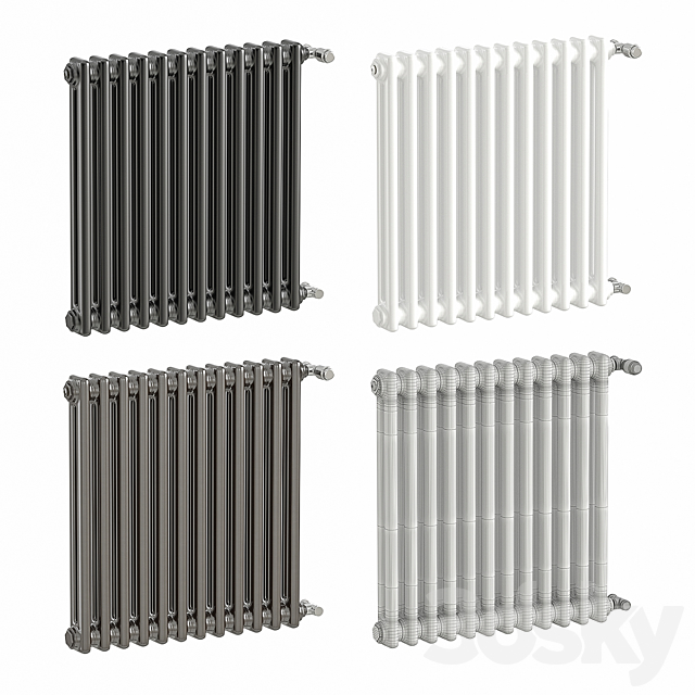 Radiator Zehnder Charleston 3DS Max Model - thumbnail 2