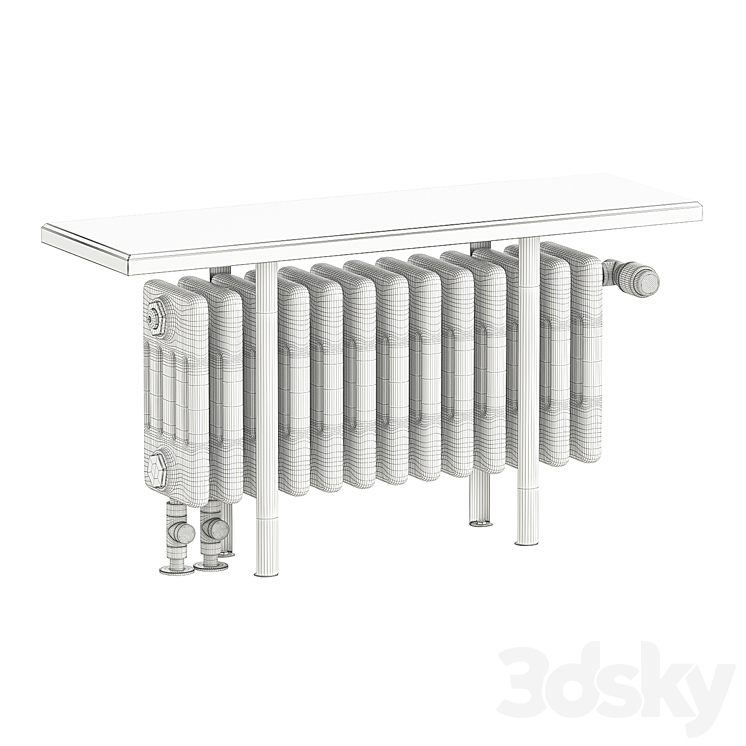 Radiator Zehnder Charleston relax 3DS Max - thumbnail 2