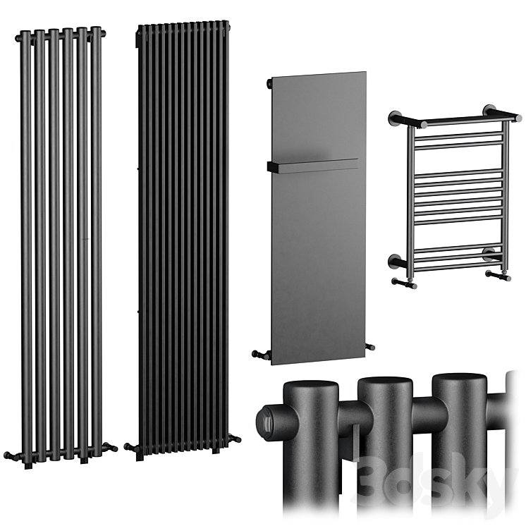 Radiators Lusso set 3DS Max - thumbnail 1