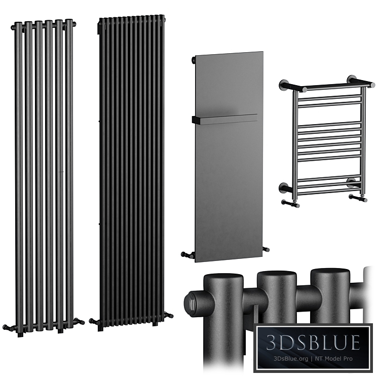 Radiators Lusso set 3DS Max - thumbnail 3