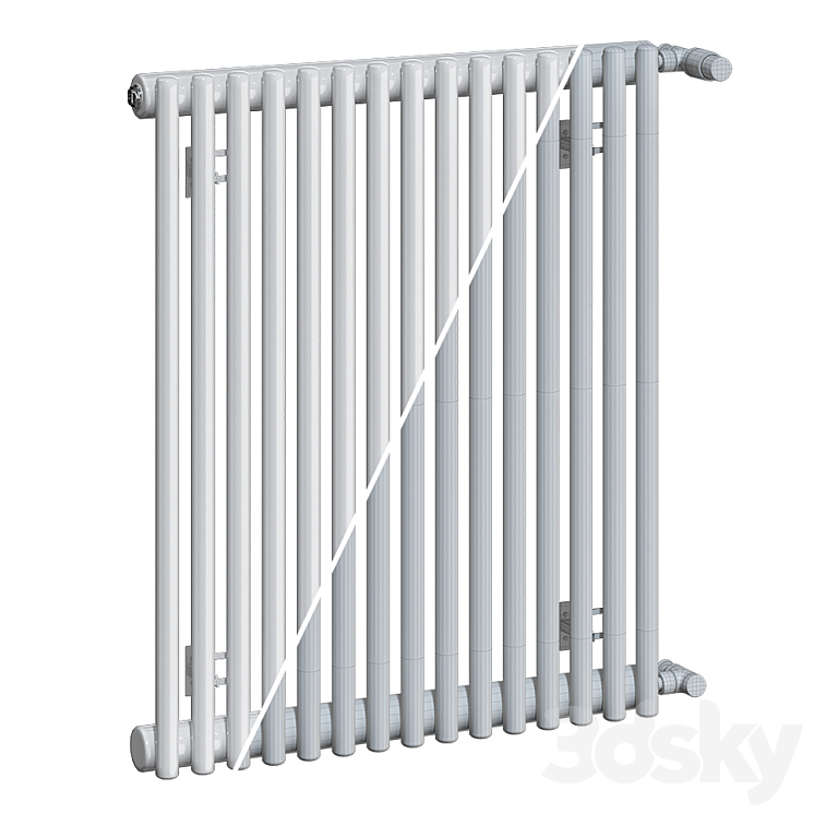 Radiators Zehnder Kleo KLV KLH 3DS Max - thumbnail 2