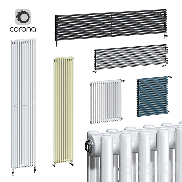 Radiators Zehnder Kleo KLVD KLHD 3DS Max - thumbnail 1