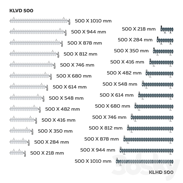 Radiators Zehnder Kleo KLVD. KLHD 3DSMax File - thumbnail 4