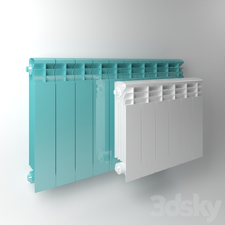 sectional radiator 3DS Max - thumbnail 1