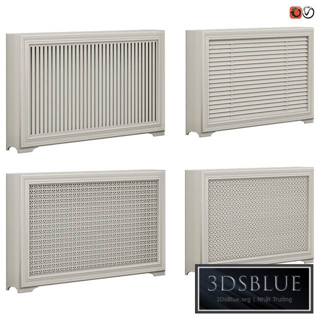 Set of radiator screen decorative_02 3DS Max - thumbnail 3