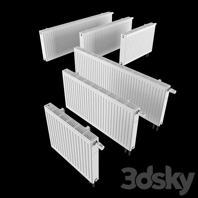 Steel panel radiators PRADO UNIVERSAL 3DSMax File - thumbnail 1