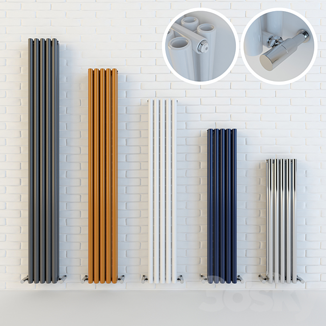 Steel tubular radiators KZTO Harmony 3DSMax File - thumbnail 1