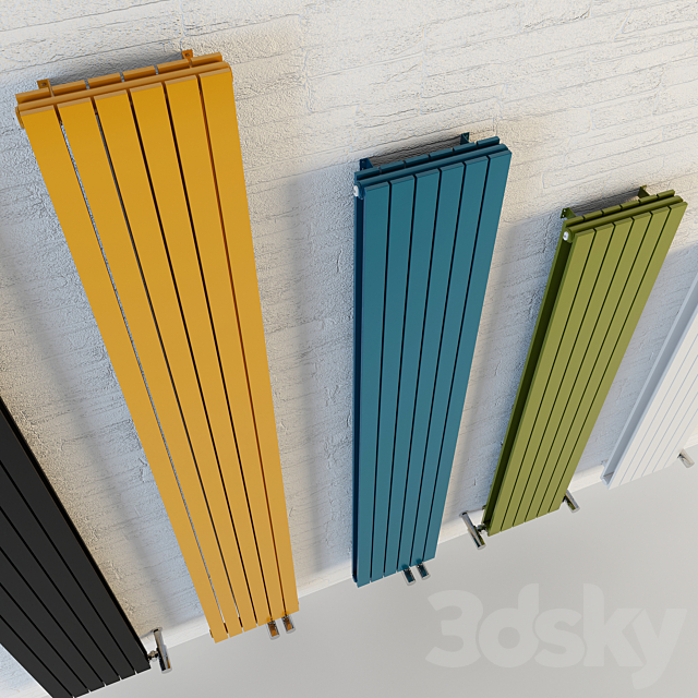 Steel tubular radiators KZTO Solo 3ds Max - thumbnail 2