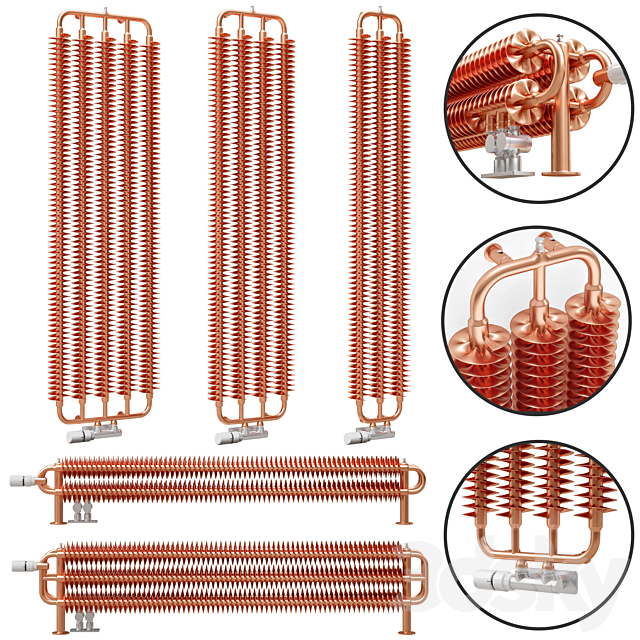 terma ribbon v radiator 3DS Max Model - thumbnail 3